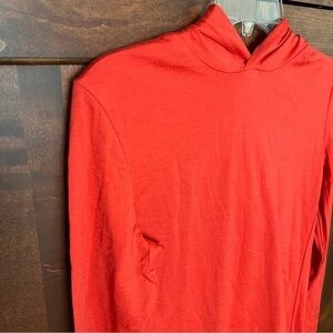 Chrome M Red Longsleeves MERINO WOOL Blend Women's Sweater Hoodie It#C52